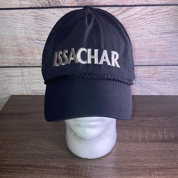 Mens Vintage Cobra Black Trucker Hat W/ Issachar Embroidered - Picture 1 of 11